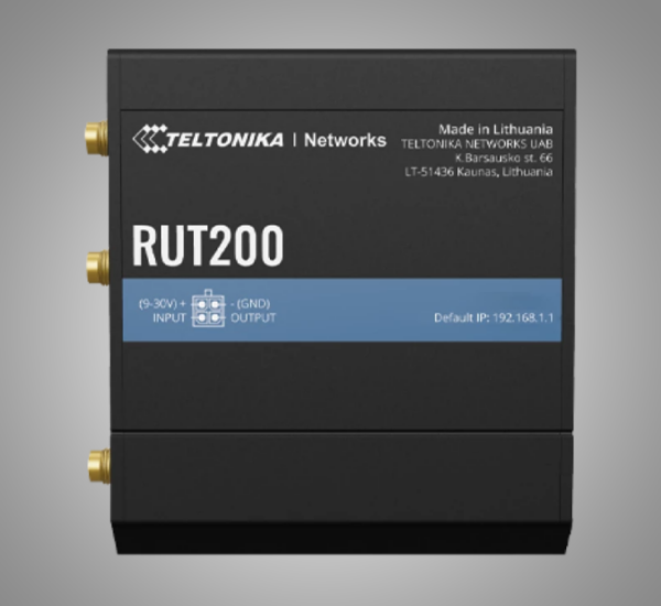 TELTONIKA LTE Cat4 Industrial Cellular Router (RUT200)